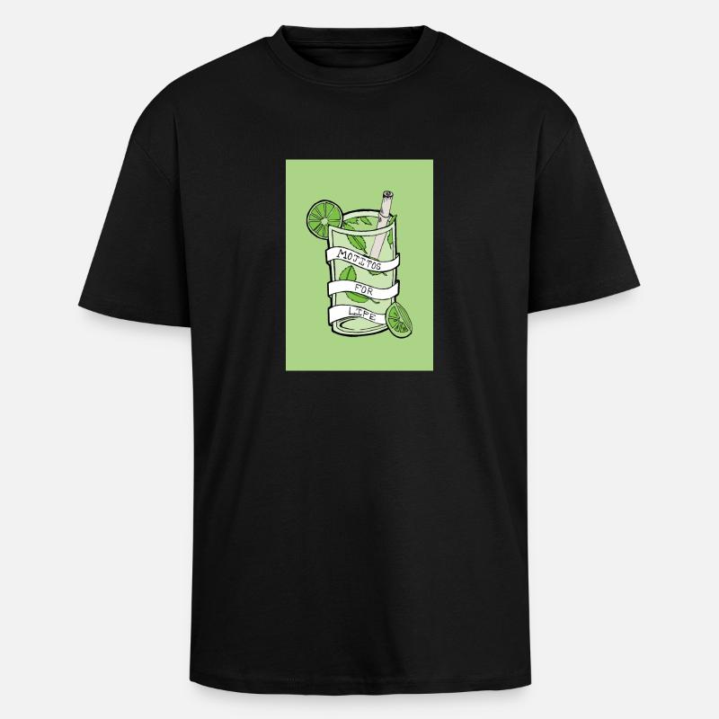 mojitos - Unisex Oversized Heavyweight T-shirt - black