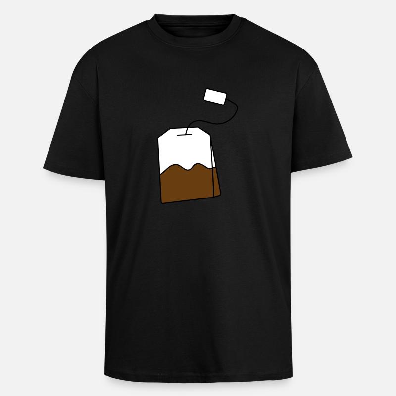 Teebeutel - Oversized Heavyweight Unisex T-Shirt - Schwarz
