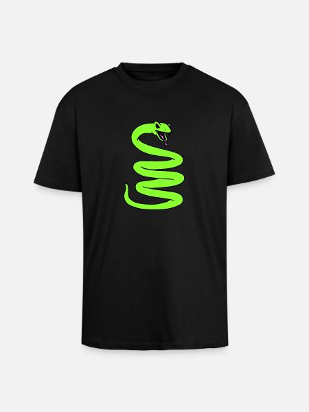 Coiled Snale - Unisex Oversized Heavyweight T-shirt - black
