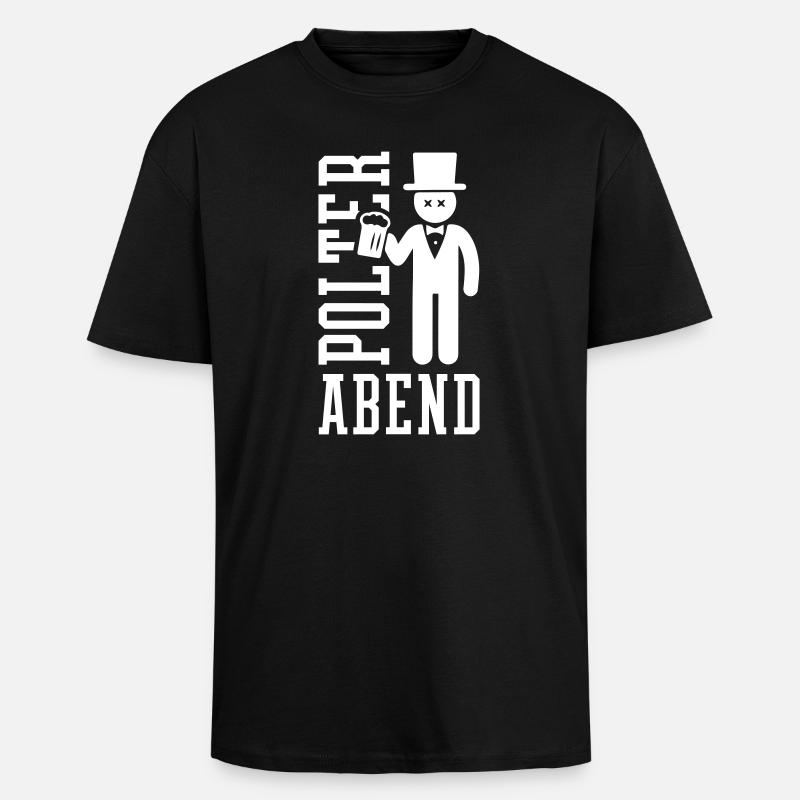 Polterabend Bräutigam - Oversized Heavyweight Unisex T-Shirt - Schwarz