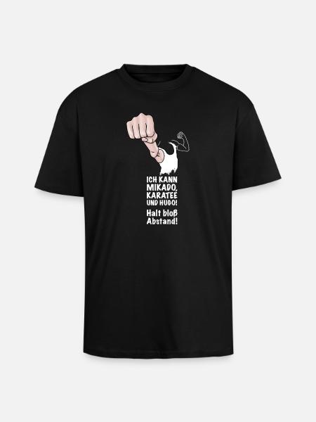 Karate, Kung Fuh - Oversized Heavyweight Unisex T-Shirt - Schwarz