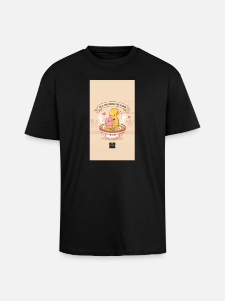 Tasty Threads Ramen - Unisex Oversized Heavyweight T-shirt - black