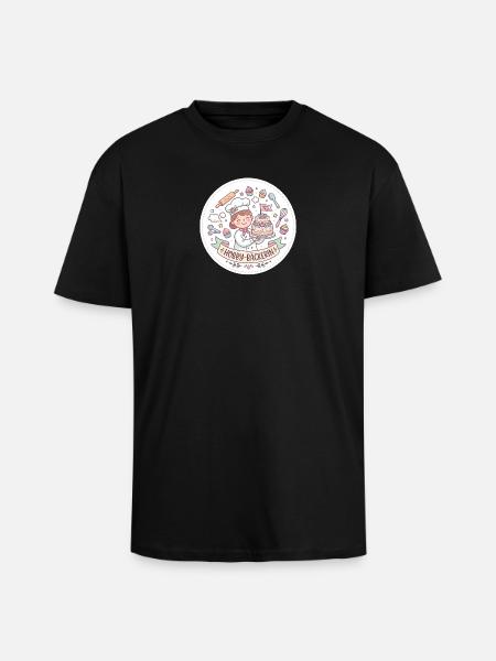 Hobby-Bäckerin Kuchenzauber - Oversized Heavyweight Unisex T-Shirt - Schwarz