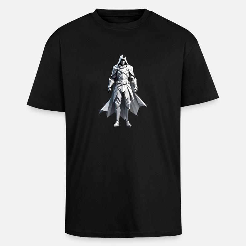 Assassin - Low Poly Videogame Design - Oversized Heavyweight Unisex T-Shirt - Schwarz