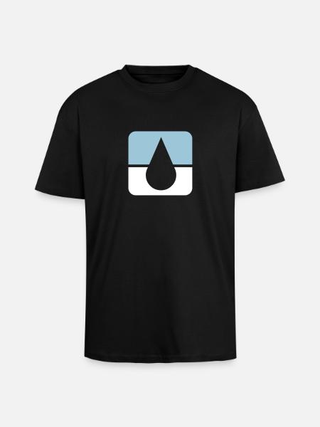 Tropfen2_75 - Unisex Oversized Heavyweight T-shirt - black