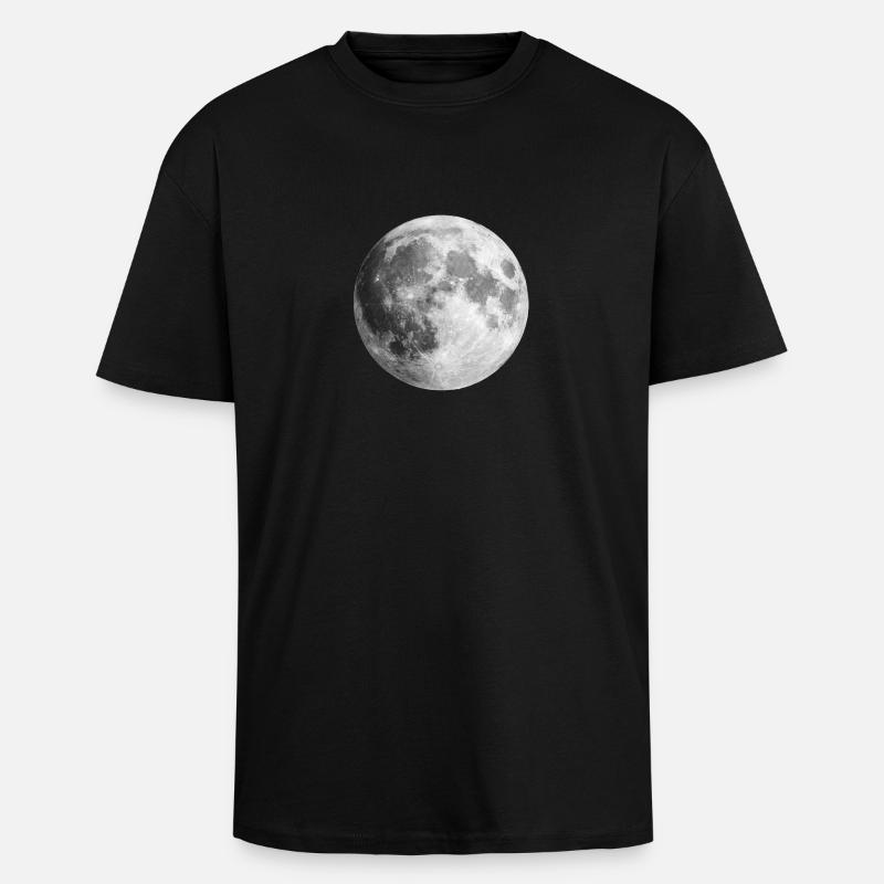 Vollmond Geschenkidee - Oversized Heavyweight Unisex T-Shirt - Schwarz