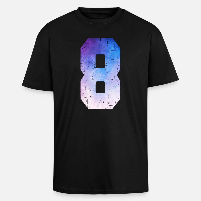 Issue 8 – 8th Anniversary Gift - Unisex Oversized Heavyweight T-shirt - black