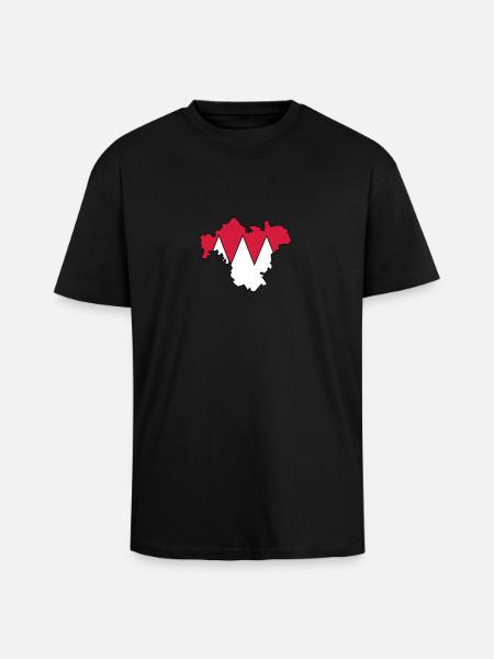 Franken - Oversized Heavyweight Unisex T-Shirt - Schwarz