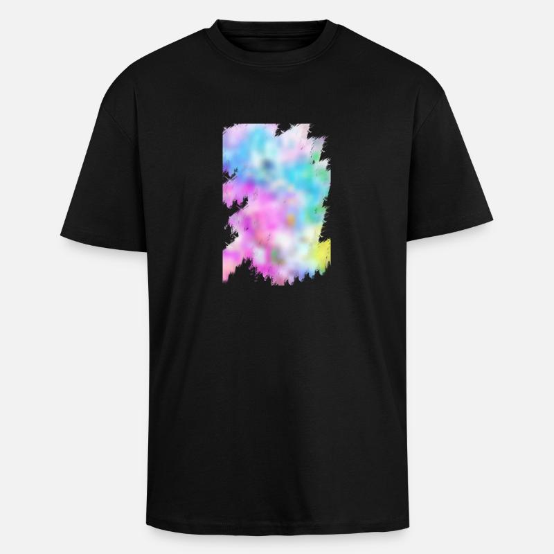 Farben - Oversized Heavyweight Unisex T-Shirt - Schwarz