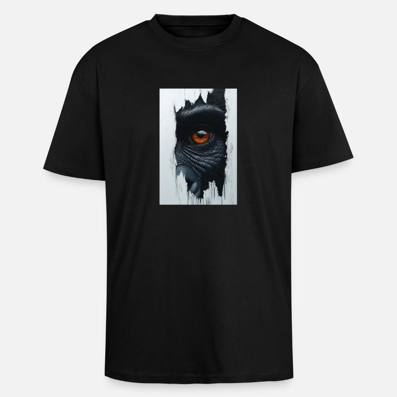 Durchdringender Urblick - Oversized Heavyweight Unisex T-Shirt - Schwarz