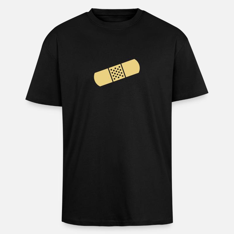 Pflaster - Oversized Heavyweight Unisex T-Shirt - Schwarz