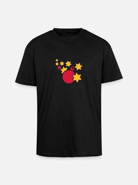 Weihnachten - Oversized Heavyweight Unisex T-Shirt - Schwarz