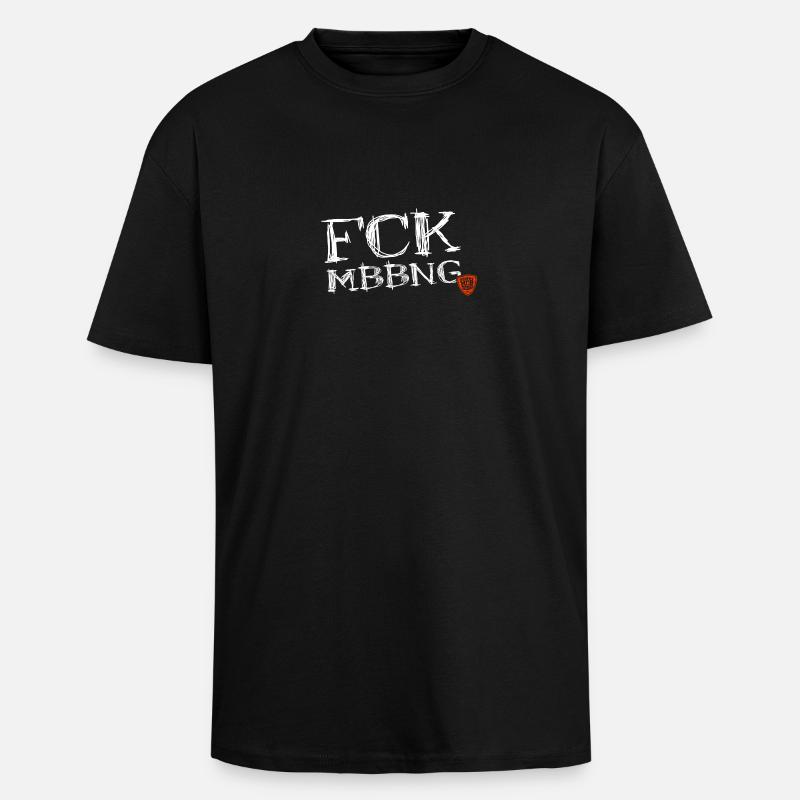 Fuck Mobbing - Oversized Heavyweight Unisex T-Shirt - Schwarz