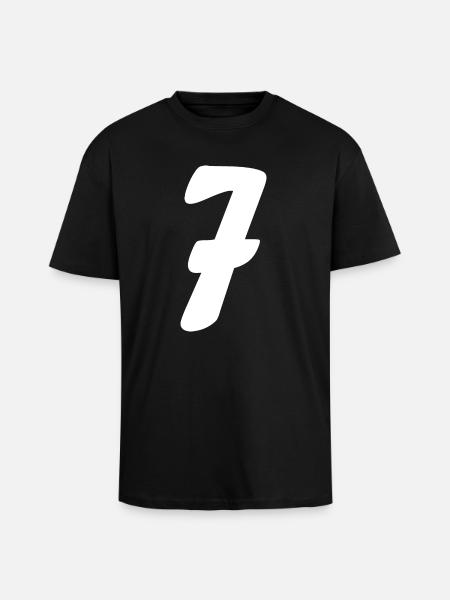 7 - Unisex Oversized Heavyweight T-shirt - black