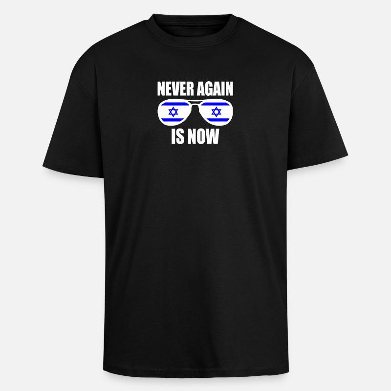 Never again is now - T-shirt unisexe oversize épais - noir