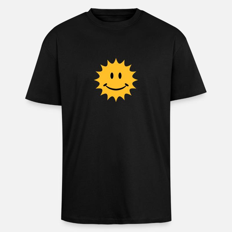 sun - T-shirt unisexe oversize épais - noir