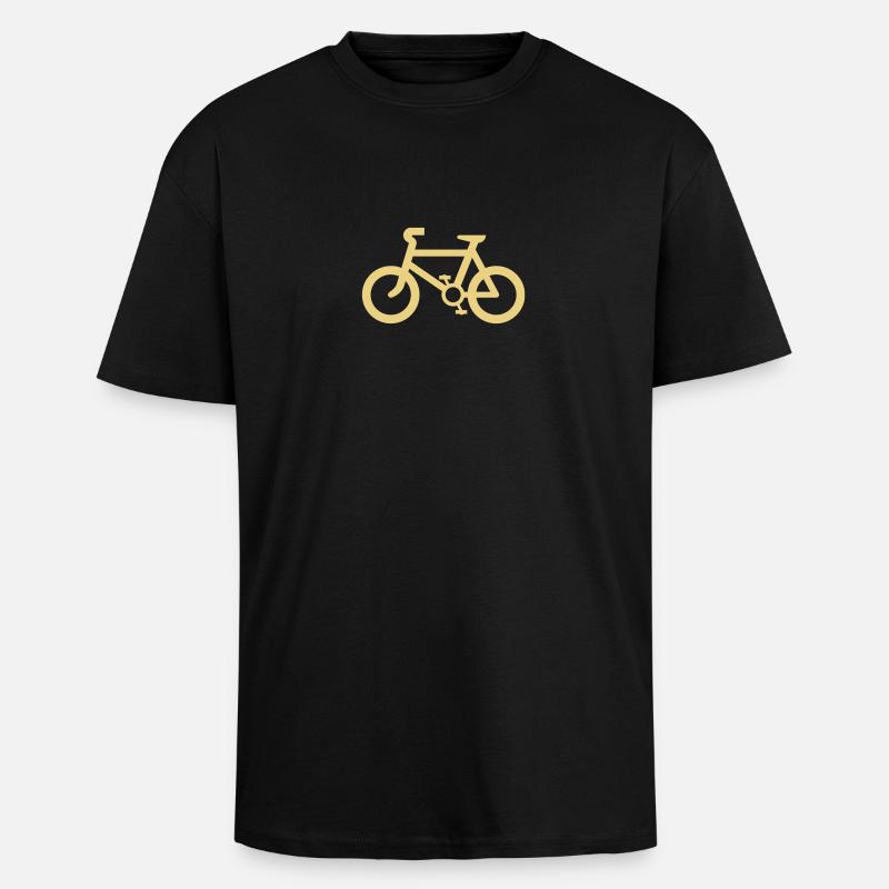 cykel,student,universitet - Unisex oversized heavyweight t-shirt - sort