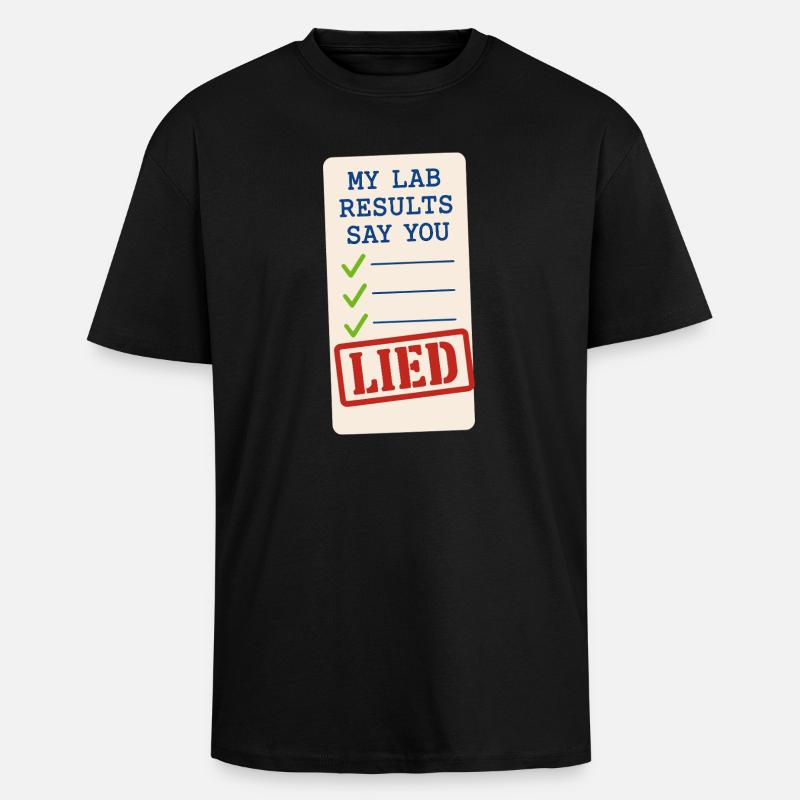Forensic Chemist Crime Lab Toxicology - Unisex Oversized Heavyweight T-shirt - black