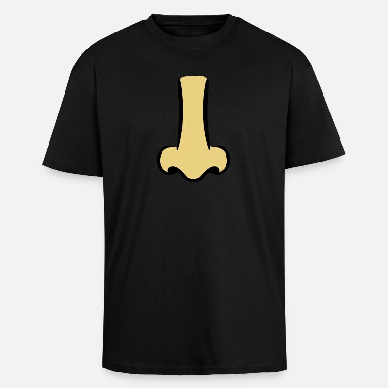 Nose - Unisex Oversized Heavyweight T-shirt - black