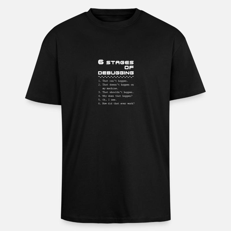 programmer - Unisex Oversized Heavyweight T-shirt - black