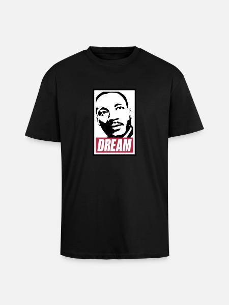 Obey x Dream MLK - Unisex Oversized Heavyweight T-shirt - black