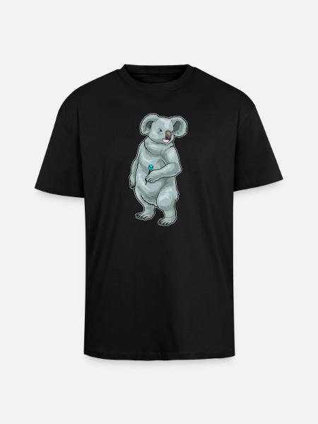 Koala Dart Dartpfeil - Unisex Oversized Heavyweight T-shirt - black