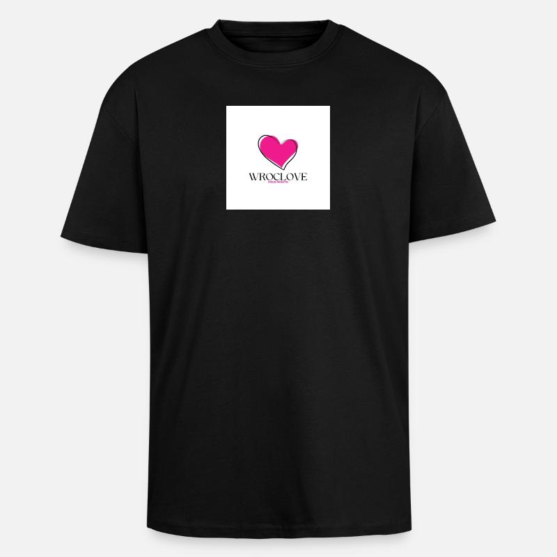 Breslau - Oversized Heavyweight Unisex T-Shirt - Schwarz