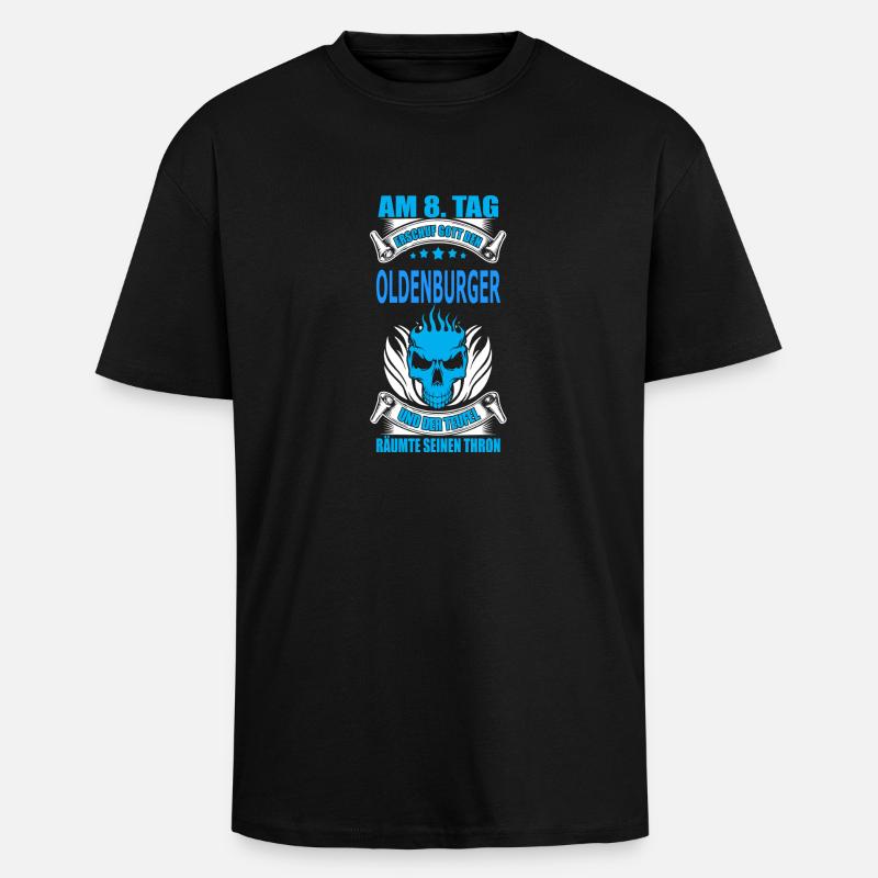 OLDENBURGER - Oversized Heavyweight Unisex T-Shirt - Schwarz