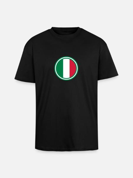 italy italia - Unisex Oversized Heavyweight T-shirt - black