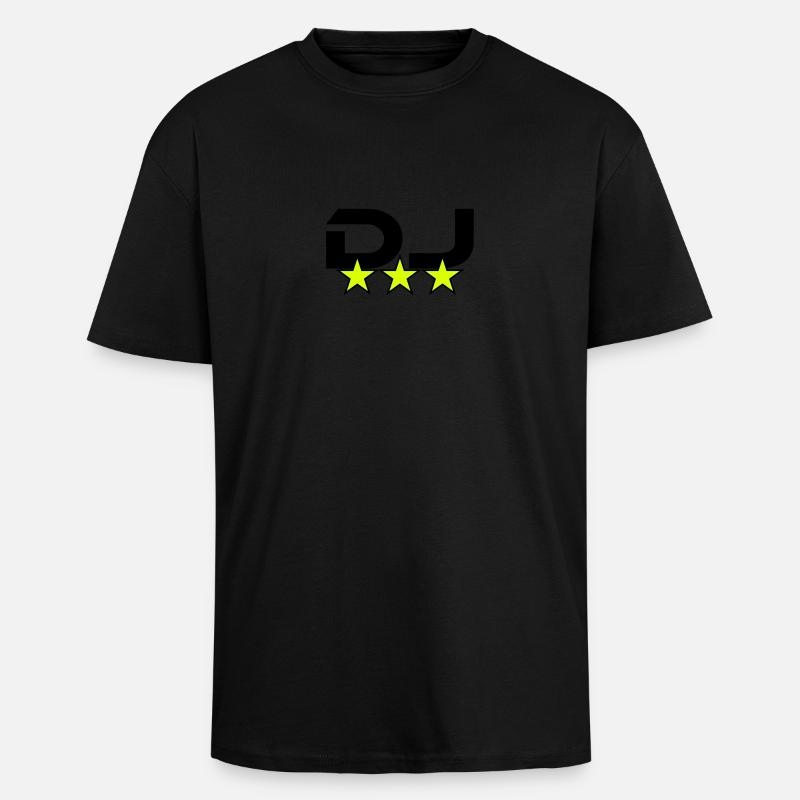 DJ *** - T-shirt unisexe oversize épais - noir