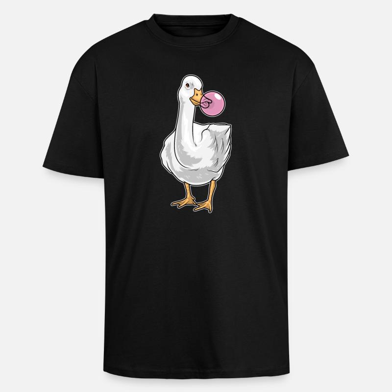 Chewing-gum de canard - T-shirt unisexe oversize épais - noir