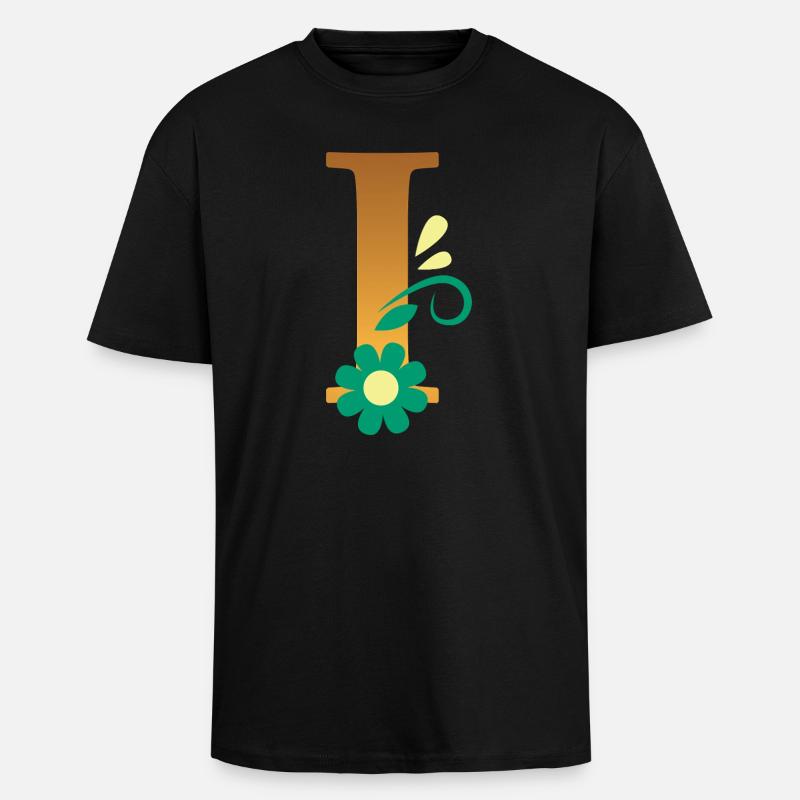 I - Unisex Oversized Heavyweight T-shirt - black