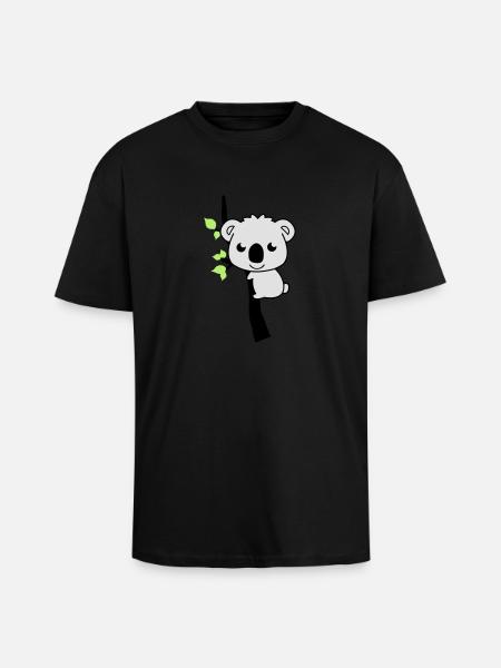 sweet_koala_002 - Oversized Heavyweight Unisex T-Shirt - Schwarz