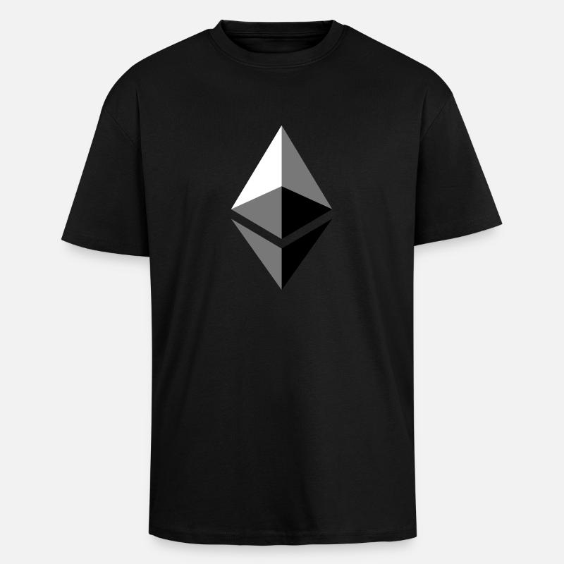 etherium ether ETH - Oversized Heavyweight Unisex T-Shirt - Schwarz