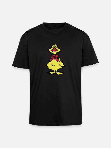 ente - Oversized Heavyweight Unisex T-Shirt - Schwarz