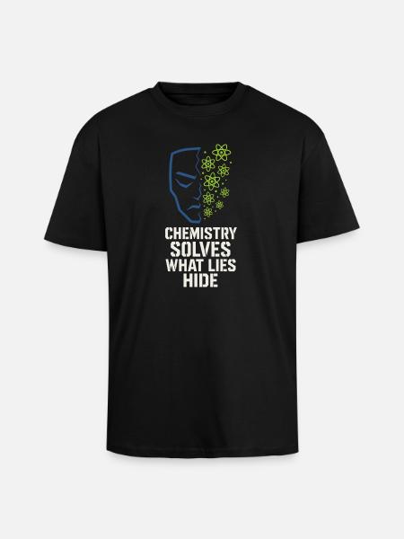 Forensic Chemist Crime Lab Toxicology - Unisex Oversized Heavyweight T-shirt - black