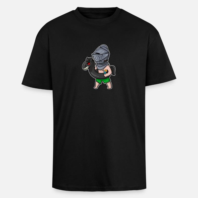 HEMA Sommer - Oversized Heavyweight Unisex T-Shirt - Schwarz