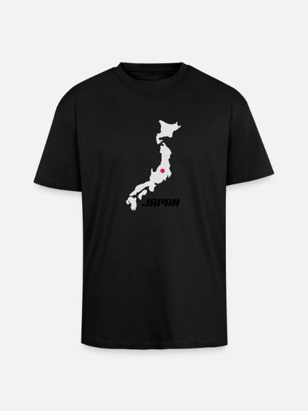 japan3 - Oversized Heavyweight Unisex T-Shirt - Schwarz