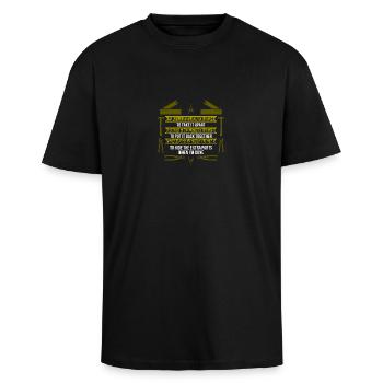 Ingénierie cadeau drôle - T-shirt unisexe oversize épais - noir - Devant - Alina (178cm) & Michal (187cm)