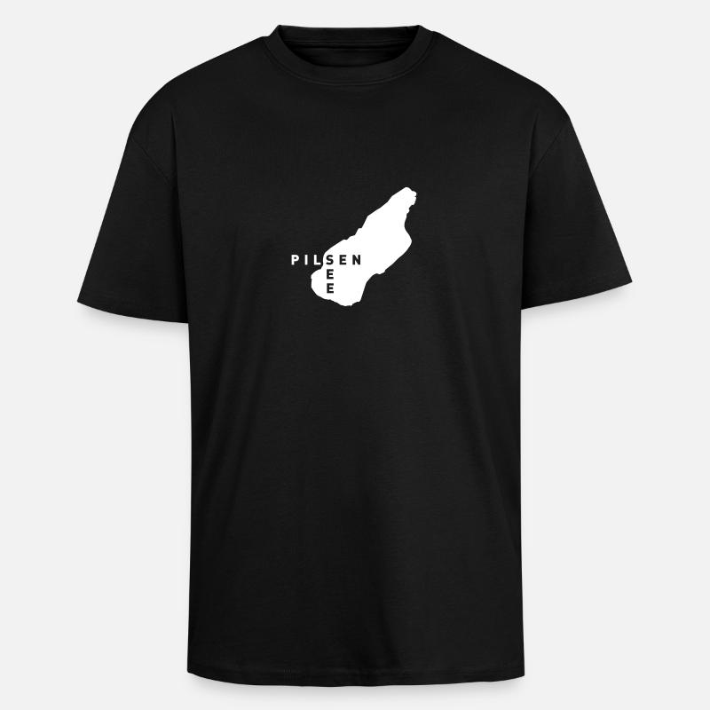 Pilsensee Original - Oversized Heavyweight Unisex T-Shirt - Schwarz