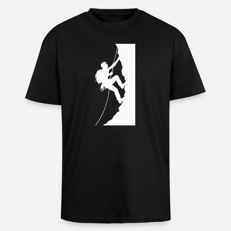 Bergsteiger - Oversized Heavyweight Unisex T-Shirt - Schwarz
