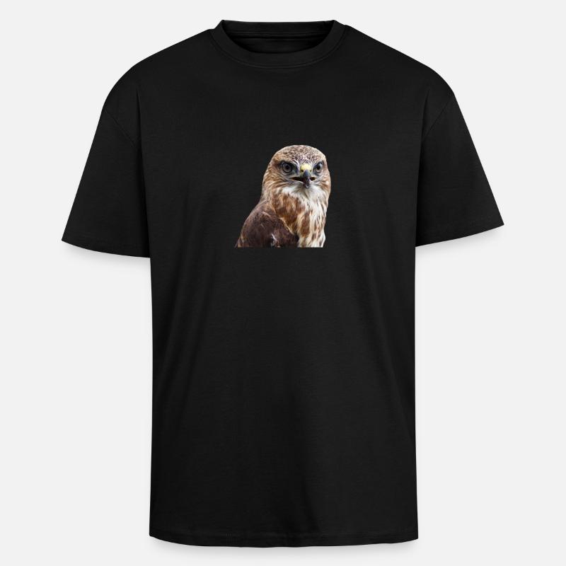 adler eagle buzzard - Oversized Heavyweight Unisex T-Shirt - Schwarz