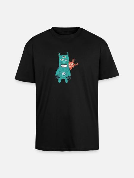 Hallowee n581 - Unisex Oversized Heavyweight T-shirt - black