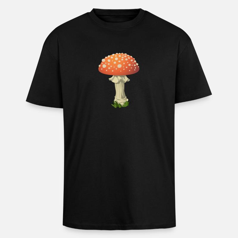 Toadstool - Unisex Oversized Heavyweight T-shirt - black