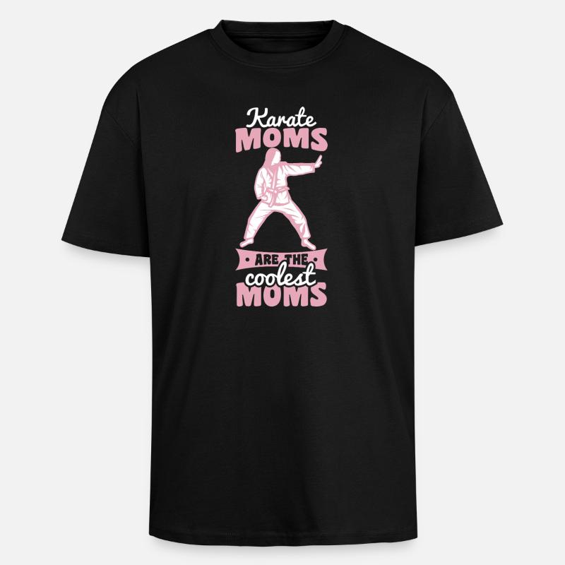 Karate Mutter - Oversized Heavyweight Unisex T-Shirt - Schwarz