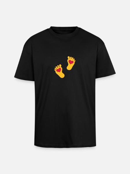 bébé - T-shirt unisexe oversize épais - noir