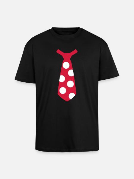 Krawatte - Oversized Heavyweight Unisex T-Shirt - Schwarz