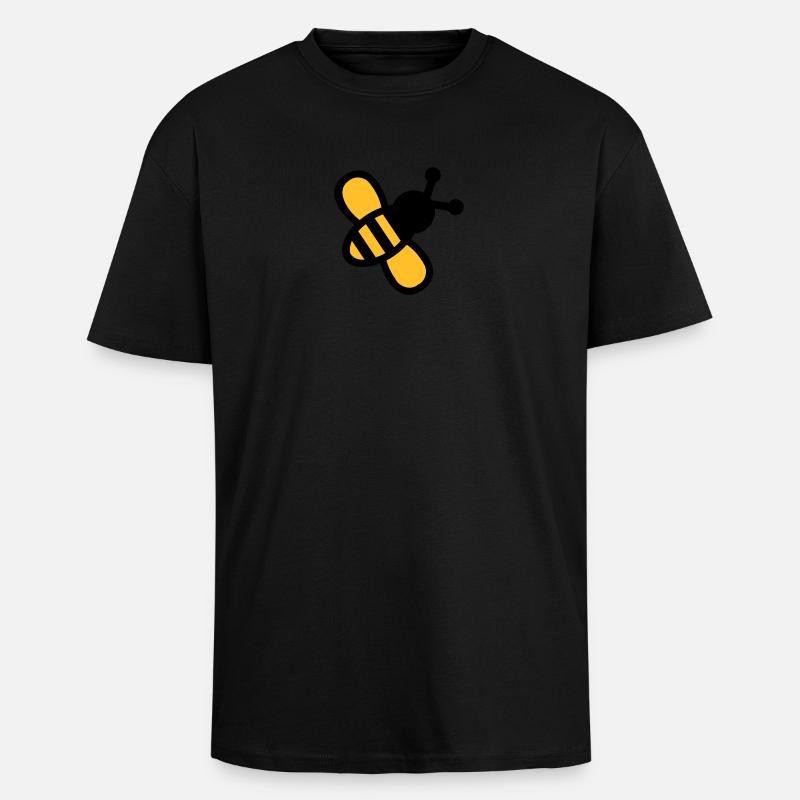 Biene - Oversized Heavyweight Unisex T-Shirt - Schwarz