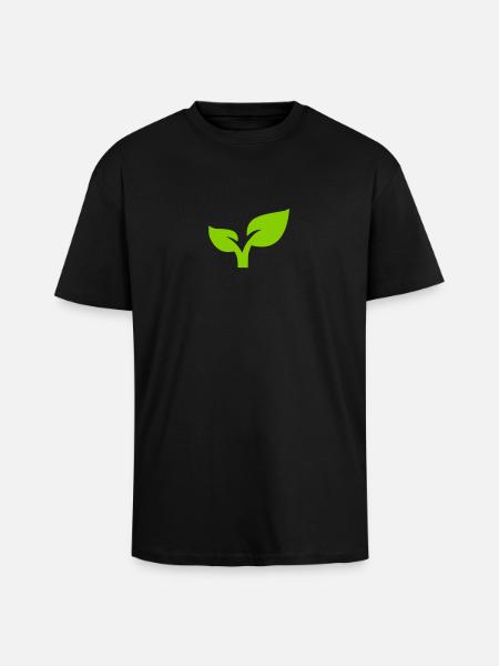 Plante - T-shirt unisexe oversize épais - noir