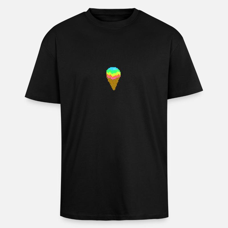 Eis - Oversized Heavyweight Unisex T-Shirt - Schwarz